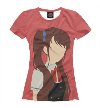 Женская футболка Аниме девушка