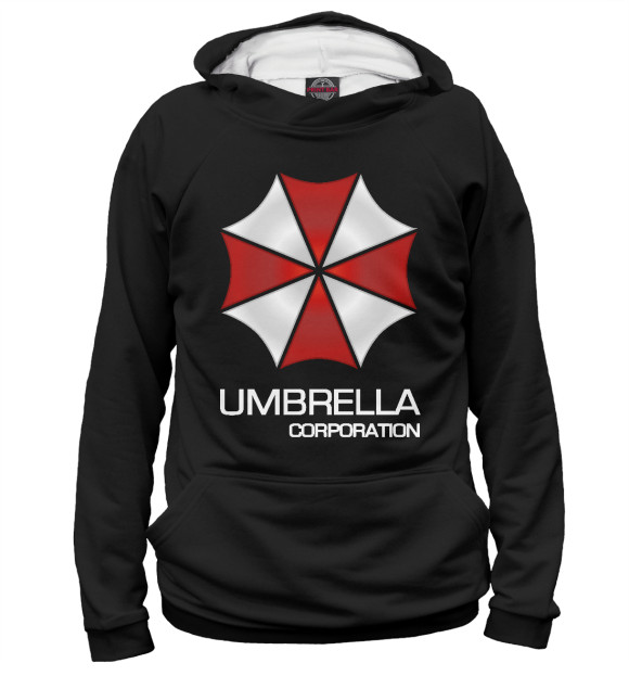 Женское худи с изображением Umbrella corporation цвета Белый