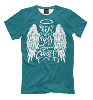 Мужская футболка Ты мой ангел-хранитель