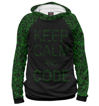 Женское худи Keep calm and code