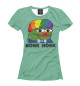 Женская футболка Pepe clown green