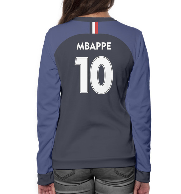 Женский свитшот с изображением Килиан Мбаппе - Сборная Франции цвета Белый