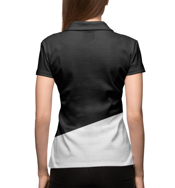 Женское поло с изображением Ничоси цвета Белый