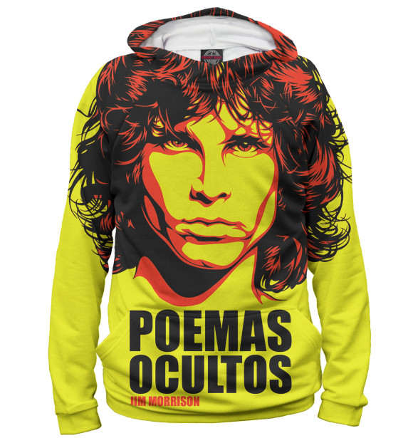 Мужское худи с изображением The Doors цвета Белый