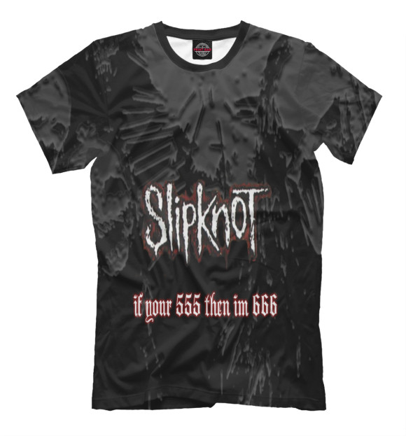 Футболка для мальчиков с изображением Slipknot цвета Черный