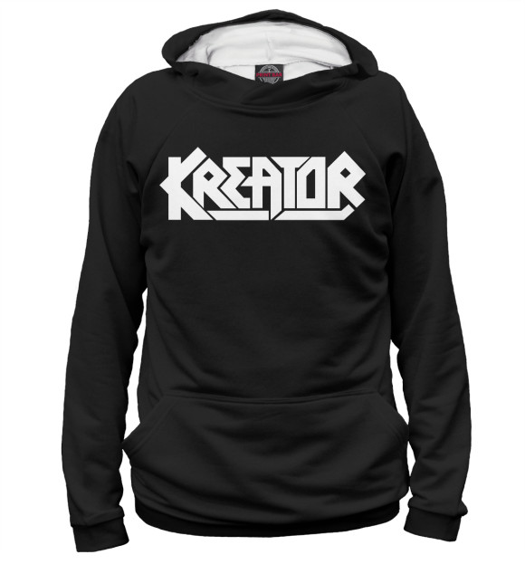 Женское худи с изображением Kreator цвета Белый