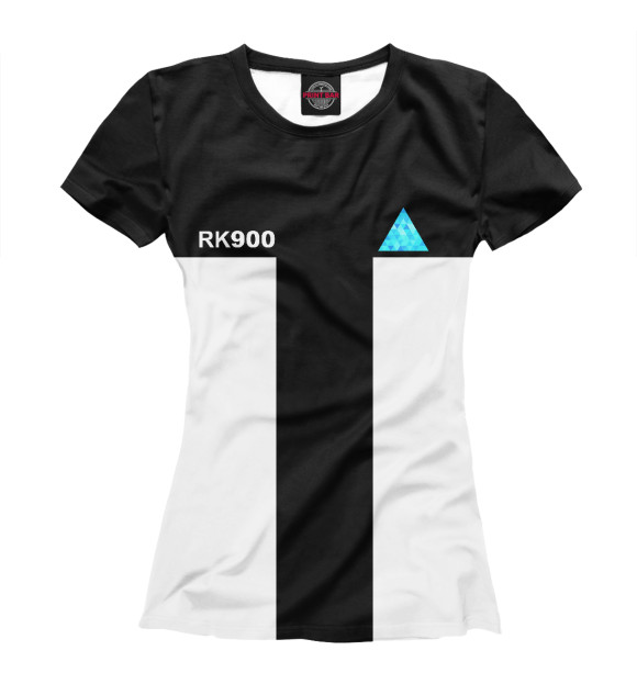 Футболка для девочек с изображением Detroit RK 900 цвета Белый