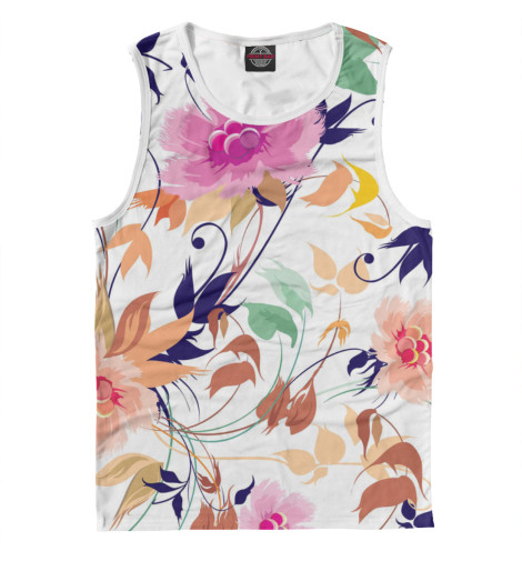 

Майки Print Bar, Белый, Flower