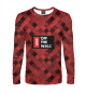 Мужской лонгслив Vans of the wall (Red and Black)