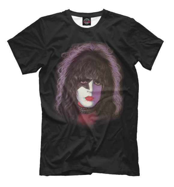 Футболка для мальчиков с изображением Paul Stanley цвета Черный