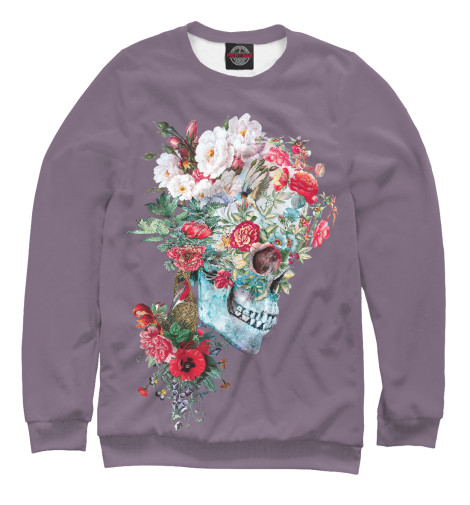 

Свитшоты Print Bar, Белый, Цветущий череп