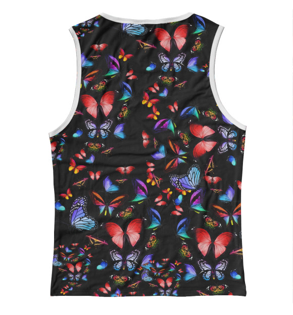 Майка для девочки с изображением Butterfly цвета Белый