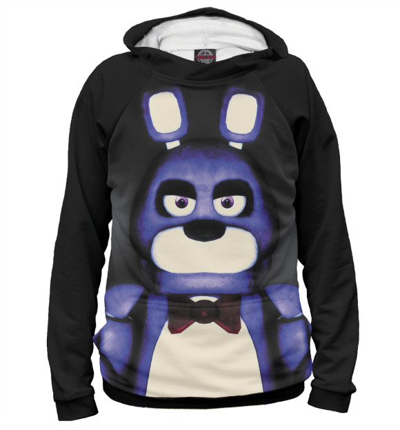 Женское худи с изображением Five Nights At Freddy's цвета Белый