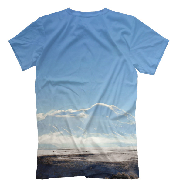 Мужская футболка с изображением Дагестан цвета Белый