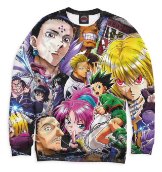 Женский свитшот Hunter x Hunter персонажи
