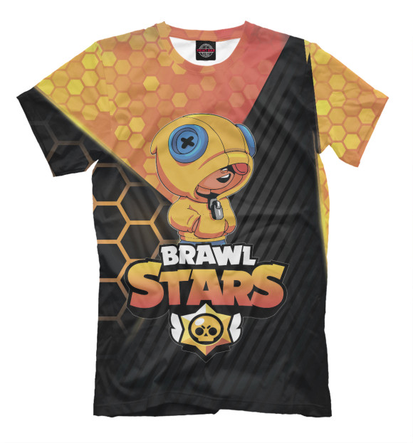 Мужская футболка с изображением Brawl Stars цвета Белый