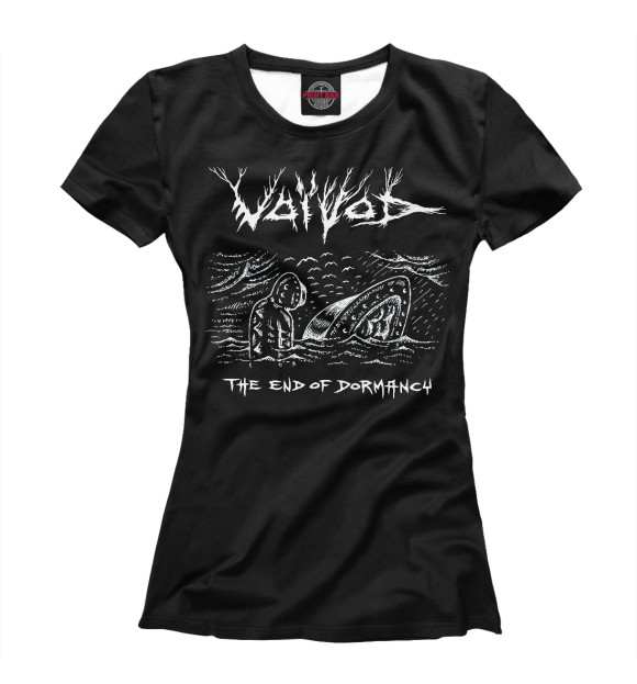 Футболка для девочек с изображением Voivod цвета Белый