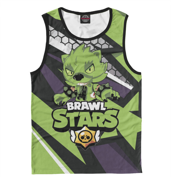 Майка для мальчика с изображением Leon Wolf цвета Белый