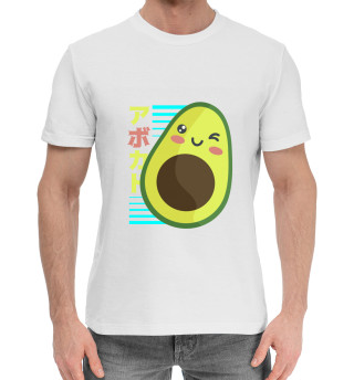 Хлопковая футболка для мальчиков Kawaii Anime Avocado
