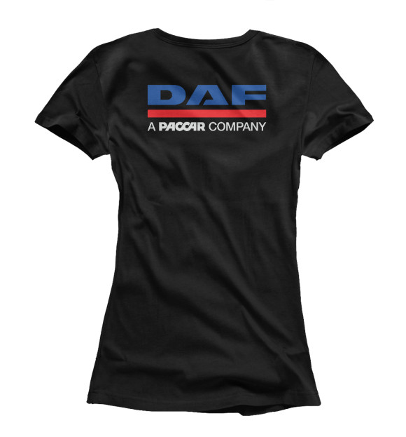 Женская футболка с изображением DAF - Driven By Quality цвета Белый