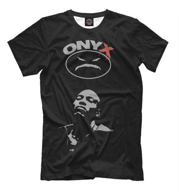 Мужская футболка с изображением Onyx цвета Белый