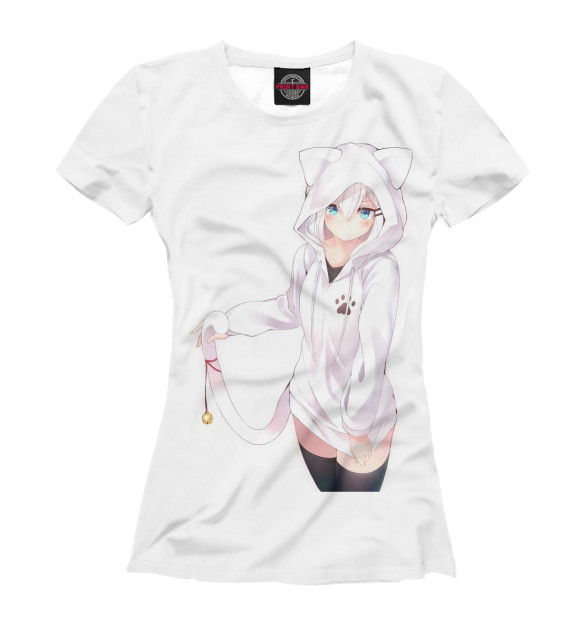 Женская футболка с изображением Тян цвета Белый