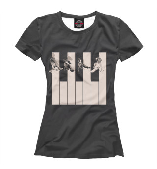 Женская футболка Crossing the Keyboard