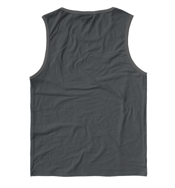 Мужская майка с притом Раст Коул цвета Белый Мужская майка с изображением Раст Коул цвета Белый