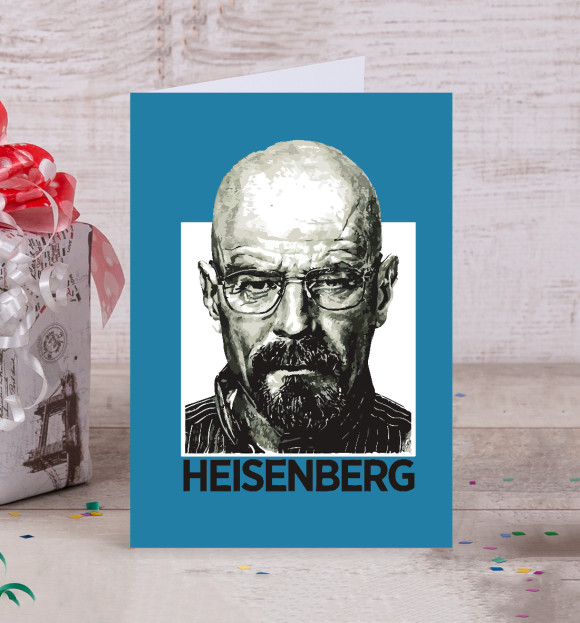 Открытка с изображением Heisenberg цвета Белый