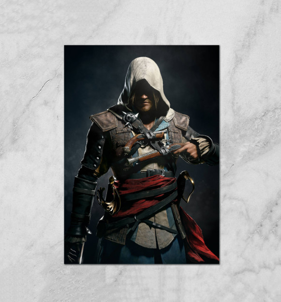 Плакат с изображением Assassin's Creed цвета Белый