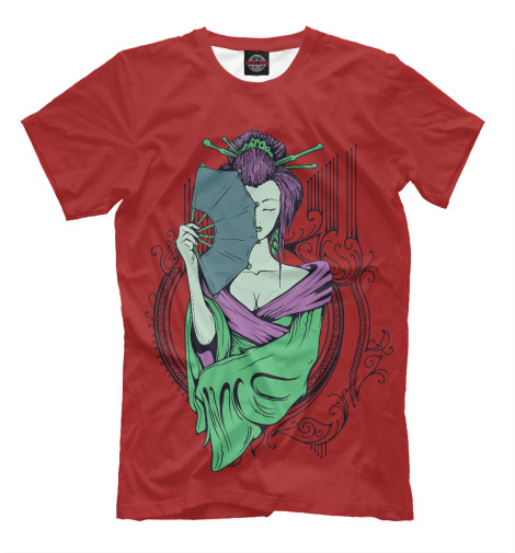 

Футболки Print Bar, Светло-коричневый, Гейша