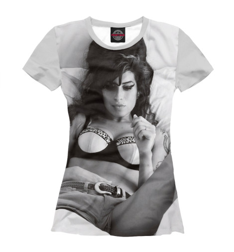 

Футболки Print Bar, Белый, Amy Winehouse