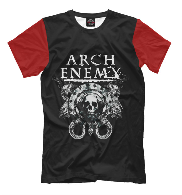 Мужская футболка с изображением Arch Enemy цвета Черный