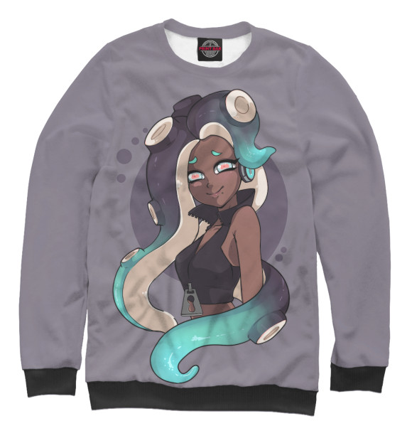 Мужской свитшот с изображением Тентакли цвета Белый