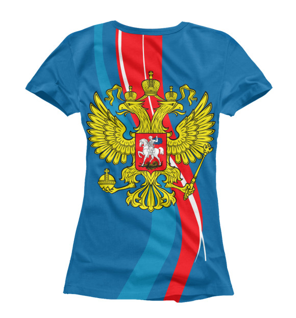 Женская футболка с изображением Герб Игорь цвета Белый