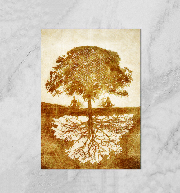 Плакат с изображением Between Earth & Sky цвета Белый