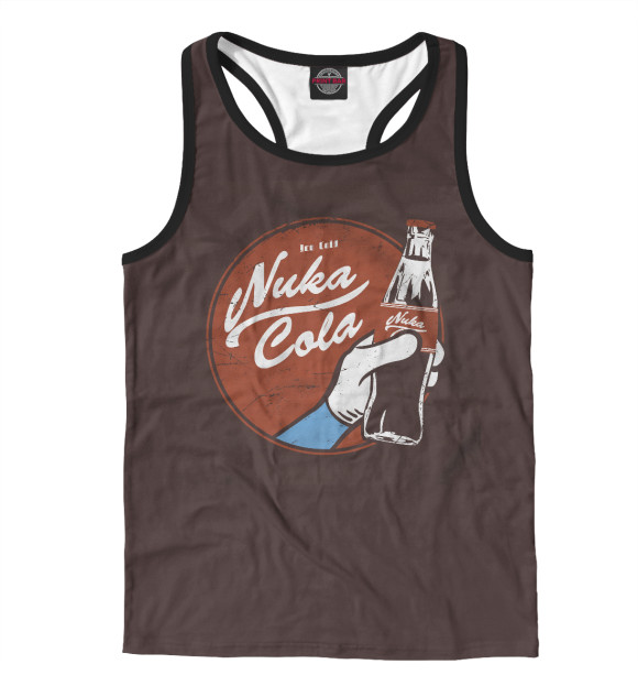 Мужская майка-борцовка с притом Fallout цвета Белый Мужская майка-борцовка с изображением Fallout цвета Белый