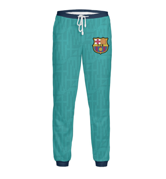 Мужские спортивные штаны с изображением Барселона форма третья 19/20 цвета Белый