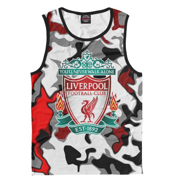 Майка для мальчика с изображением Liverpool цвета Белый