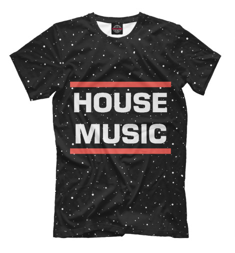 

Футболки Print Bar, Черный, House music