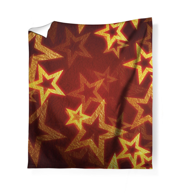 Плед с притом Звезды цвета Белый Плед с изображением Звезды цвета Белый