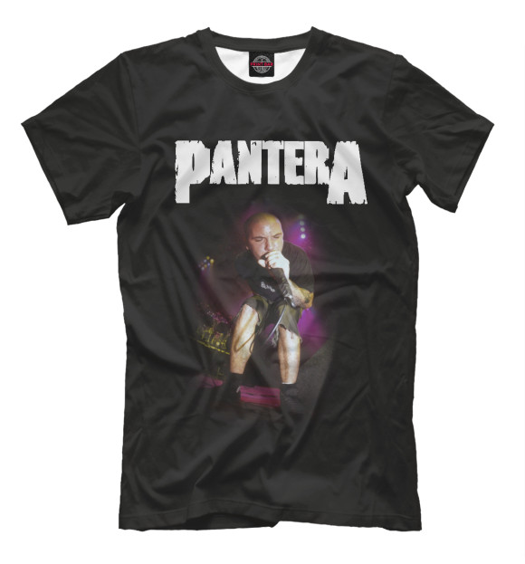 Мужская футболка с изображением Phil Anselmo цвета Черный