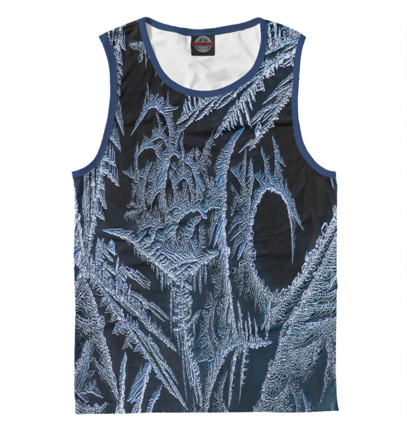 Майка для мальчика с изображением FROST цвета Белый