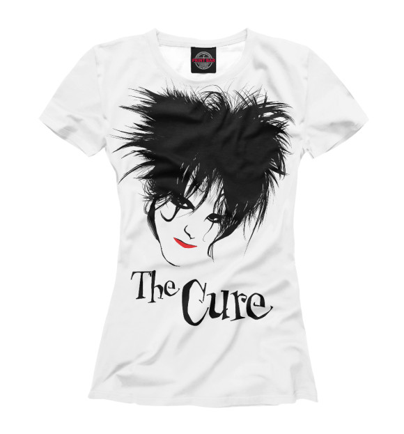 Женская футболка с изображением The Cure цвета Белый