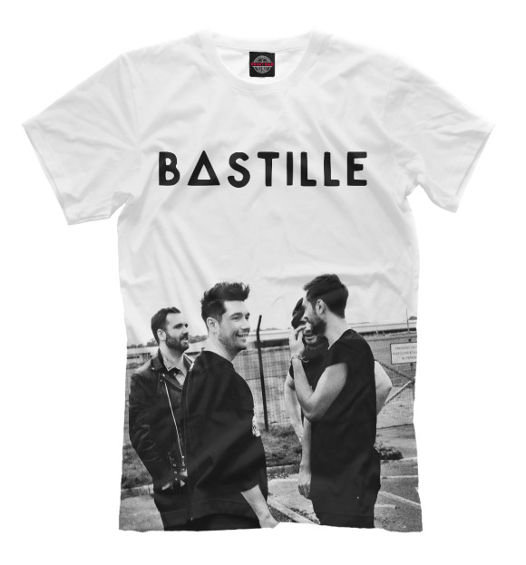 Мужская футболка с изображением Bastille цвета Молочно-белый