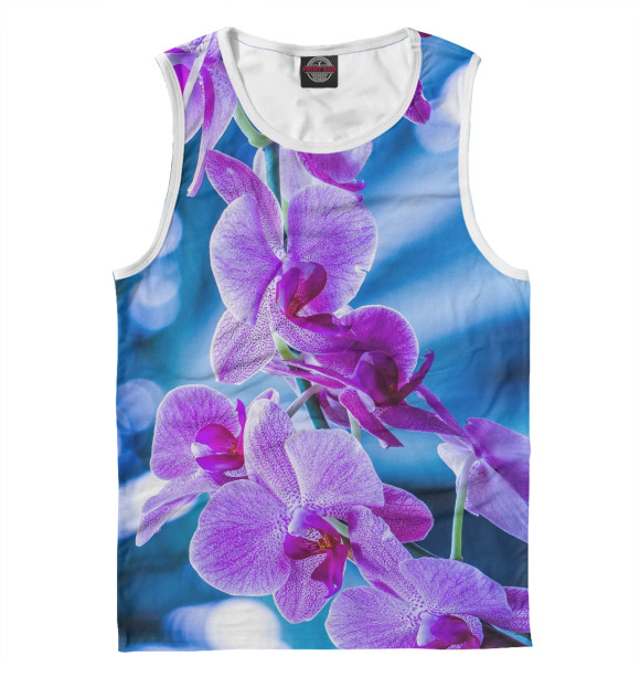 Майка для мальчика с изображением Орхидея цвета Белый