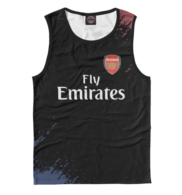 Мужская майка с изображением Arsenal цвета Белый