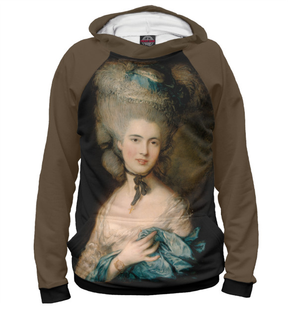 Женское худи с изображением Баронесса цвета Белый