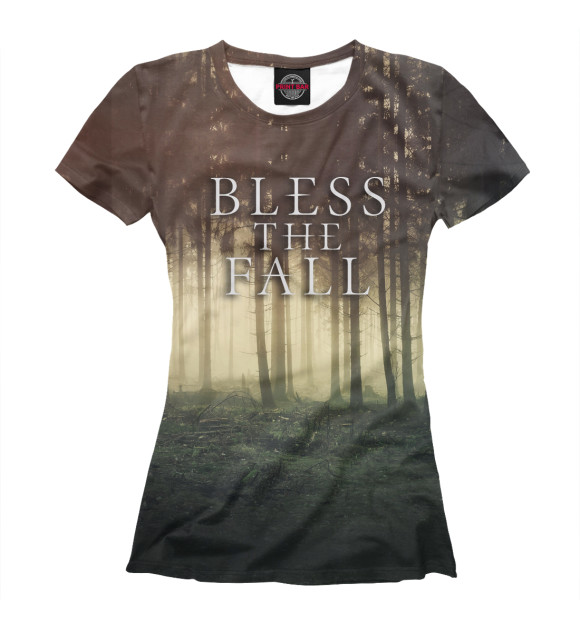 Женская футболка с изображением Blessthefall цвета Белый