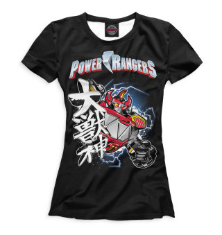 Женская футболка Могучие рейнджеры